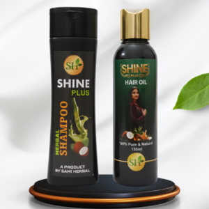 natural hair care combo – herbal hair oil + sulphate free shampoo | hair fall control & healthy growth