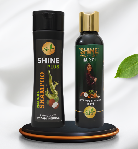 natural hair care combo – herbal hair oil + sulphate free shampoo | hair fall control & healthy growth